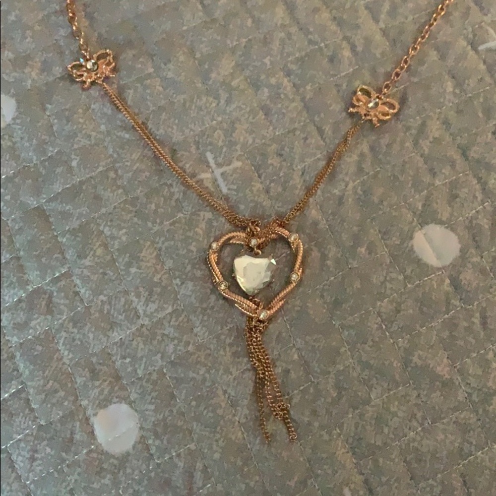 Betsey Johnson necklace bow